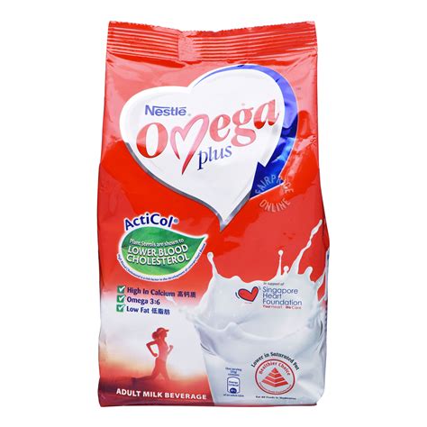 It dissolves in both warm and cold water, making it extremely convenient for you to prepare. Nestle Omega Plus Adult Milk Powder - ActiCol | NTUC FairPrice