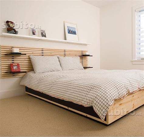 Un esempio di questi letti dal minimo ingombro è il letto in legno massello senza testata. Testiera letto Mandal Ikea Nuova a S. Jacopino, La ...