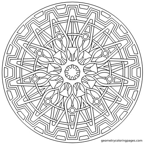 Gorgeous coloring books and pages for adults. Tons of amazing geometry coloring pages, free. For middle ...