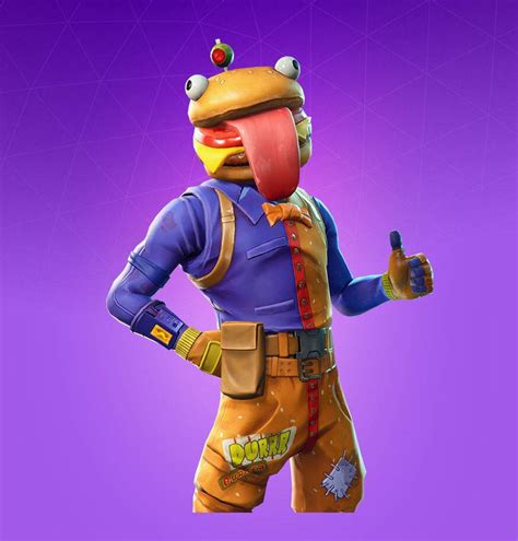 So far 5 skins are included in the durrr burger set. Sooo new skin out called Beef Boss! The Durrr Burger skin ...