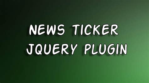 A jquery plugin that has a pie shaped timer. Simple News Ticker using JQuery Plugin - Lets Try This