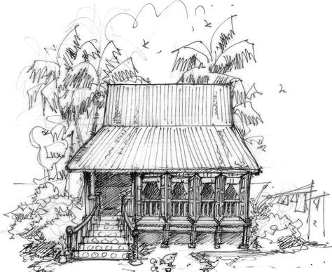 The site owner hides the web page description. owl eng: Old sketches- Traditional malay houses