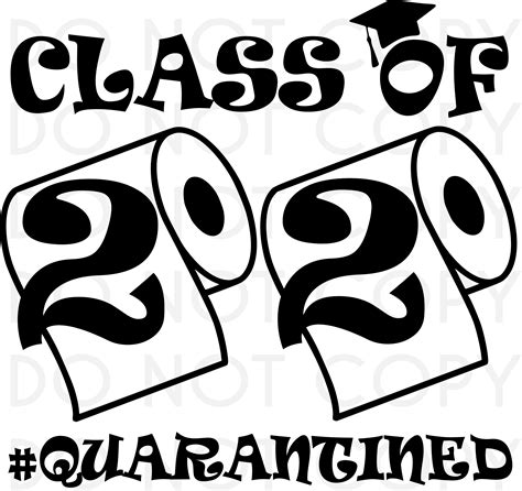 Download Class Of 2020 Toilet Paper SVG Cut & Print instant digital download.