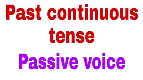 Hang and its past tense. Past Continuous Tense (Passive Voice) for UP & CBSE board ...