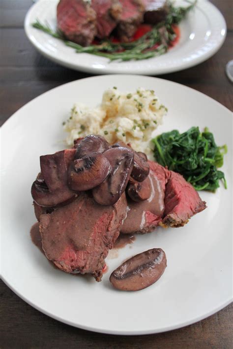 A beef tenderloin (us english), known as an eye fillet in australasia, filet in france, filet mignon in brazil, and fillet in the united kingdom and south africa, is cut from the loin of beef. Beef Tenderloin with a Red Wine Mushroom Sauce | Recipe ...