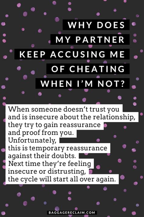 You don't lie often, and you would never do anything intentionally to harm the people you love. She thinks i cheated but i didn t | My Spouse Accused Me ...