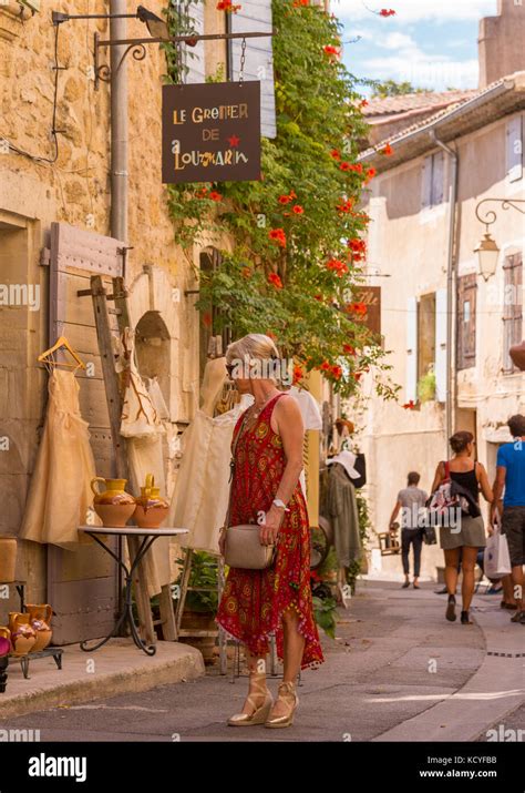 LOURMARIN, PROVENCE, FRANCE - Lourmarin, a village in the Luberon ...