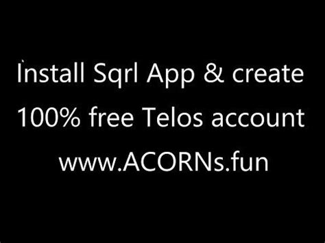 How to create a bitcoin wallet app? Install Sqrl wallet app and create 100% free Telos account ...