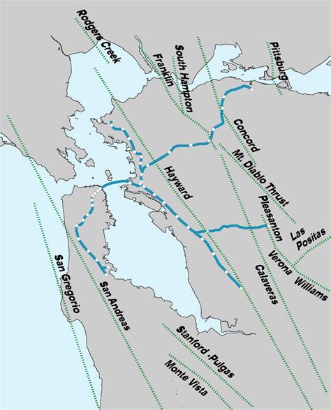 Earthquake scientists estimate that there is a 72% probability of a magnitude 6.7 or greater earthquake in the bay area in the near future. Earthquake Bay Area Map : List Of Earthquakes In ...