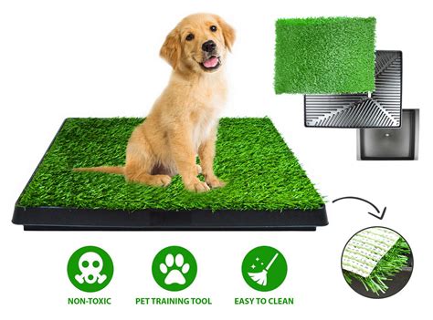 Compact and easy to clean, a fake grass dog toilet is the perfect choice for indoor pets and those who live in apartments. Dog Puppy Potty Training Artificial Grass Pet Toilet Trainer Waterproof Large | eBay