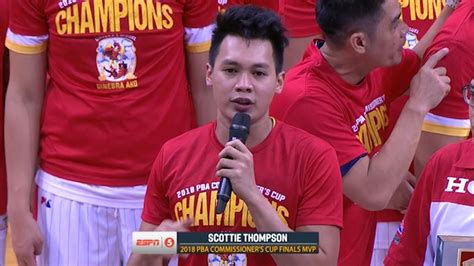 Scottie thompson recently secured his fifth championship with barangay ginebra in the 2020 pba philippine cup, but it. Scottie Thompson is the Finals MVP | PBA Commissioner's ...
