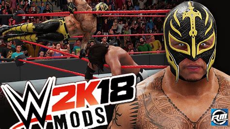 Wwe 2k18 is a professional wrestling video game developed by yuke's and published by 2k sports. WWE 2K18 PC MODS - REY MYSTERIO RR'18 MOD INCRÍVEL! - YouTube