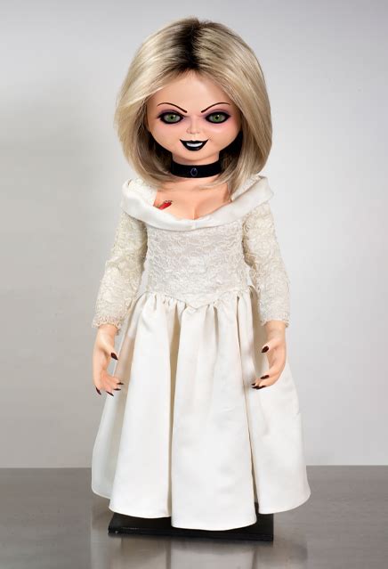 15 cm groß, trägt echte stoffkleidung und wird mit austauschbarem kopf und austauschbarem. Tiffany Puppe 1:1 Replik, Chuckys Baby, 76 cm | Sci-Fi Corner