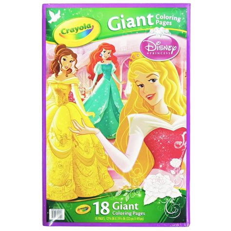 Disney princesses, a walt disney creation, features 11 princesses namely snow white, cinderella, aurora, jasmine, merida, pocahontas, ariel, belle, mulan, tiana and rapunzel. Crayola Disney Princess Giant Coloring 18 Pages, The ...