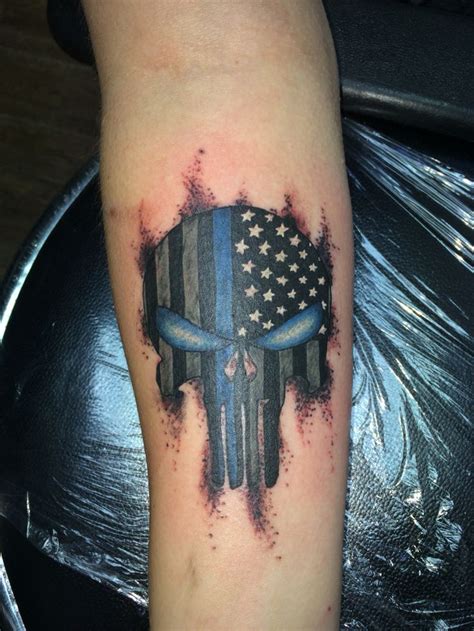 Arm tattoos for guys trendy tattoos unique tattoos tattoos for women skin tear tattoo ripped skin tattoo forearm tattoos body art tattoos heart tattoos. Law enforcement punisher skull Tattoo done by Ricky Garza ...