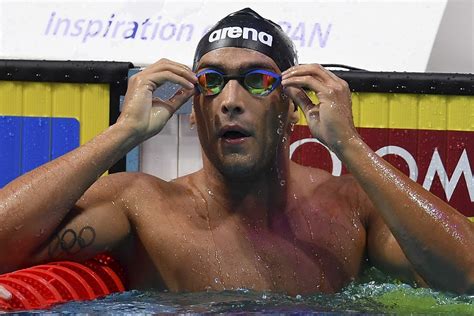 Gabriele come tattoo ha i 5 cerchi olimpici sull'interno del braccio destro campione mondiale … Nuoto, Mondiali 2019: Gabriele Detti e Marco De Tullio in ...