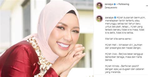 Bunyinya seperti yang sudah saya bacakan di atas. Zara Zya Kini Berhijab, "Tak Mahu Hati Berbolak-Balik ...