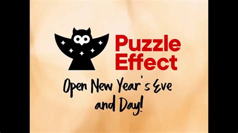 Sun, jul 18, 10:00 am + 5 more events. Puzzle Effect New Year's Holiday - YouTube