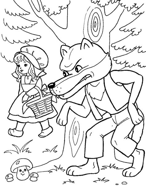 Its origins can be traced back to the 10th century to several european folk tales. Pin by Fatima Agha on Red Riding Hood Coloring Pages ...