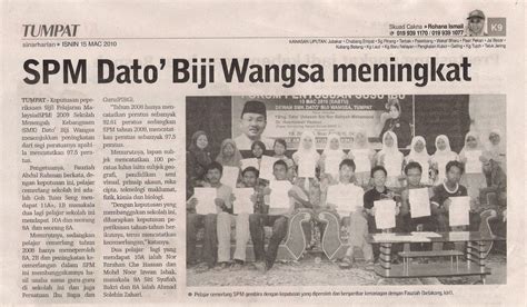 We did not find results for: SMK DATO' BIJI WANGSA: Kejayaan SPM 2009