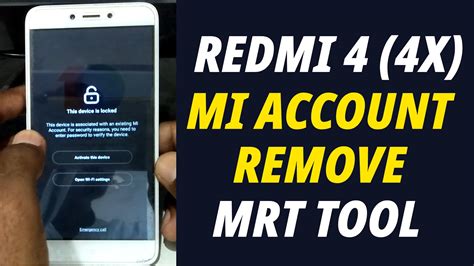 We did not find results for: How to Remove Mi Account Redmi 4 MIUI 10 MRT key / Remove ...