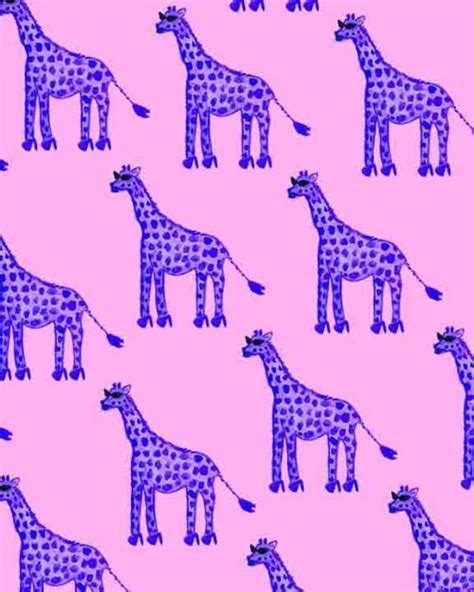 Like all giraffes, ginger had a long neck and long legs. Miss Giraffe II. | Watercolor pattern, Photography illustration, Textile prints