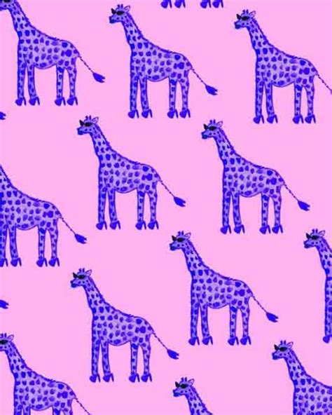 Plus, our giraffe has fancy pink glasses, which have this symbolic meaning of this giraffe print will at least remind you to put your pair of pink glasses on, whenever parenting gets too exhausting. Miss Giraffe II. | Watercolor pattern, Photography illustration, Textile prints