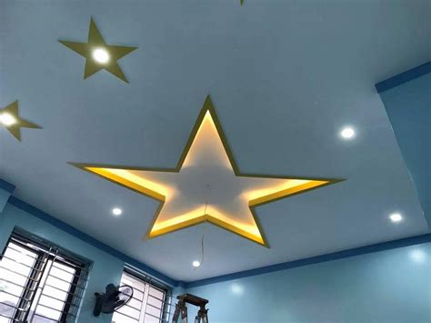 So under this lesson, you will find a way to reach that pop if there is any problem or doubt with the plus minus pop ceiling design for bedroom shared by us from a construction standpoint, please let us know via. Trần thạch cao hình ngôi sao mang đến cho bạn căn phòng ...