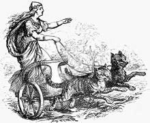 Usually, freya made her journeys in a chariot drawn by cats, hogne and tovner. Freya (godin) - Wikipedia