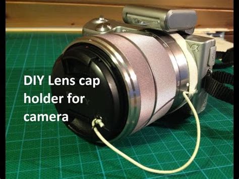 Along the way, i learned more abou. DIY lens cap holder for camera - YouTube