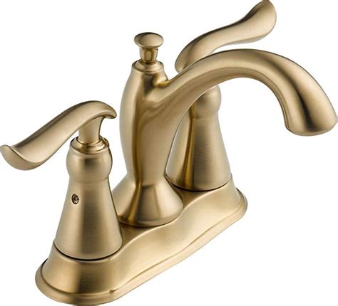 Delta faucet linden two handle roman tub faucet in champagne bronze trim only. Delta Faucet Linden 2-Handle Centerset Bathroom Faucet ...
