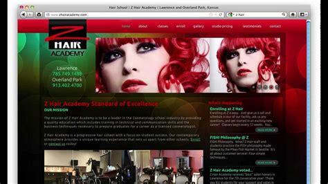 6 reviews of academy of hair design i've been coming here for well over a year. Website Design for Z Hair Academy - YouTube