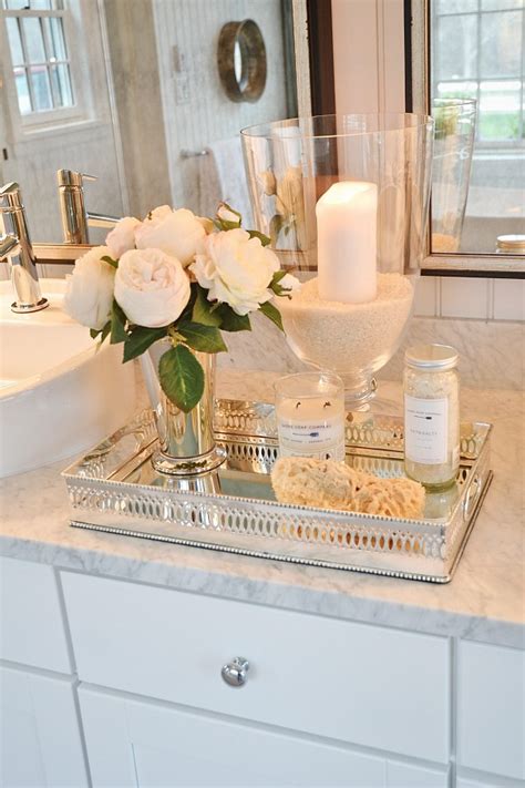 The top can be even to the edge or have a one inch overhang on the front and sides. Bathroom Vanity Tray Ideas For Organizing In A Sleek Way ...