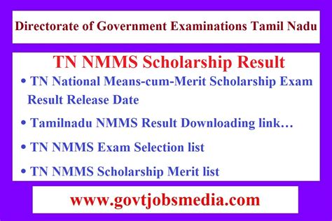 The students can check dote result oct 2021 from its official website. Tamilnadu NMMS Result 2021 Download || TN NMMS Scholarship ...