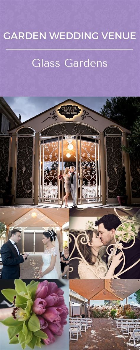 Las vegas strip wedding photo. Garden Weddings at Chapel of the Flowers, historic Las ...