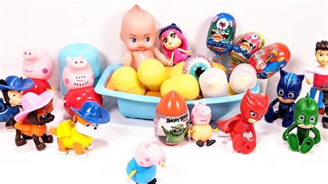 Baby doll gumballs bath surprise toys bathtime surprise eggs toy. PAW PATROL, FROZEN, PJ MASKS, BABY DOLL BATH AND PEPPA PIG ...