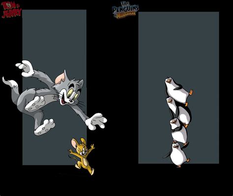 Jerry was just a little tiny mouse but he bought thunderous clouds in tom's life. Tom and Jerry vs The penguins of Madagascar - Battles ...