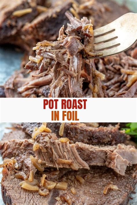 This lean cut of pork is boneless so it cooks up quickly. Beef Roast in Foil | Recipe | Roast beef recipes, Chuck ...