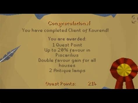 Welcome to my quick, easy, and fast quest guide for the client of kourend in oldschool runescape / 07scape! Client of Kourend Quest Guide - OSRS (Fast Quest) - YouTube