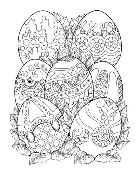 Take the afternoon off and enjoy this free printable abstract coloring page for adults! Pin by sue ann on adult coloring 3 | Easter coloring book ...