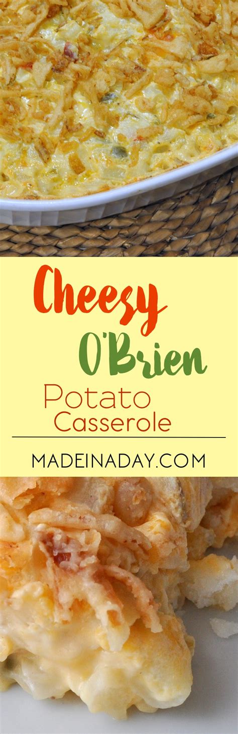 I use potatoes o'brien and a bag of johnsonville meat lovers crumbles. O Brien Potato Casserole | Recipe | Breakfast potato casserole, Potatoe casserole recipes ...