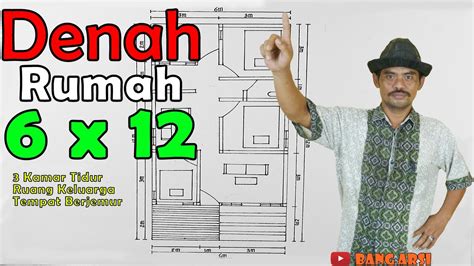 100 denah rumah minimalis 610 m type 60 terbaru 2019 dekor. DENAH RUMAH SEDERHANA 6x12 DENGAN 3 KAMAR TIDUR | DESAIN ...