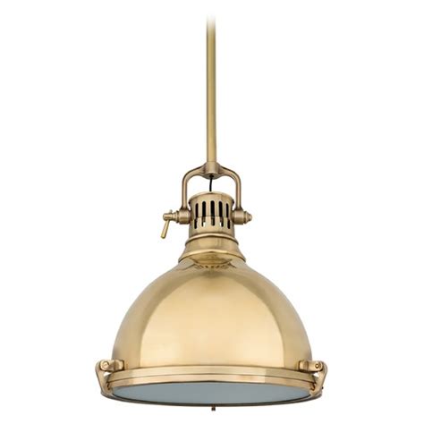 Shop wayfair for all the best brass dome pendant lighting. Nautical Pendant Light in Aged Brass Finish | 2212-AGB ...