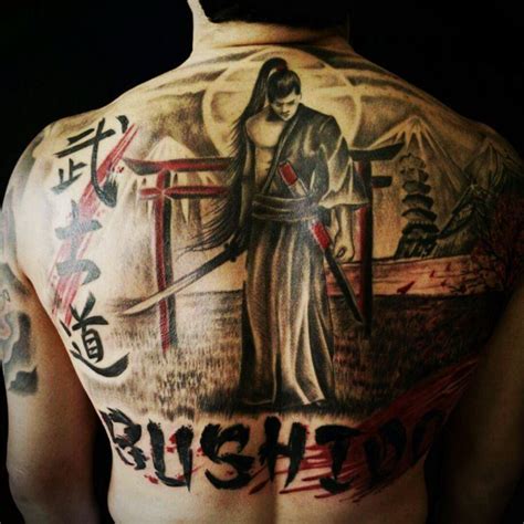 So, the lecturer wanted us to be creative with typography. Bushido | Samurai tattoo design, Tattoo japanese style ...