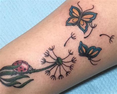 Butterfly ladybug tattoos are one of the best tattoo combinations for good luck and colorful design options. 18 cute ladybug tattoo concepts - footage and which means ...