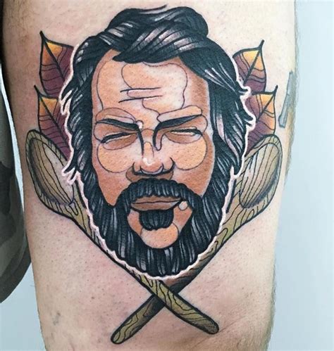 Photo uploaded 2 weeks ago © photos are copyrighted by artist and. #Repost @hextattooer Bud Spencer #tattoo #tattoos #movie # ...