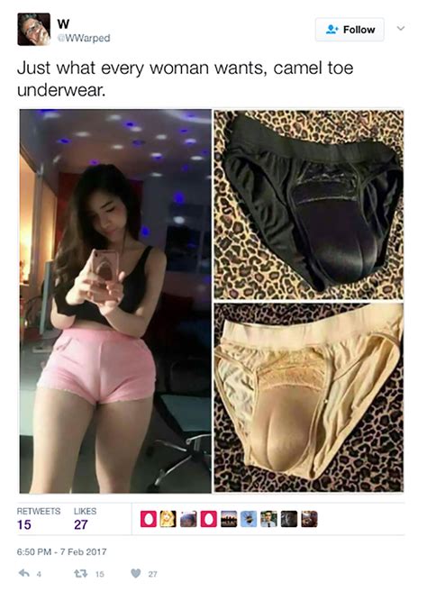 If your pants are too tight, you are going to have ct. Underwear To Enhance Your Camel Toe Is An Actual Thing, Guys
