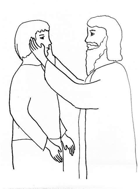 4 jesus heals the blind man coloring page. Jesus Heals The Blind Man Coloring Page at GetDrawings ...