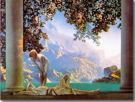 Maxfield & parrish, los angeles, california. Daybreak (detail) by Maxfield Parrish, 1922 | Postcard ...