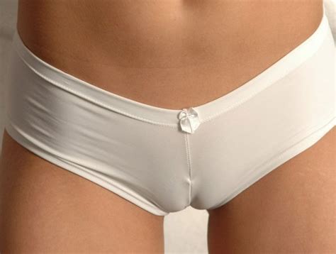 How to prevent camel toe. Tight white panties and cameltoe of Sweet Krissy